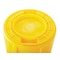 Rubbermaid Commercial 32 gal Round Cylinder Waste Receptacles, Yellow, Open Top, Plastic FG263294YEL - alternate 3